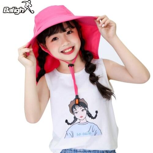 Balight Summer Bucket Cap Kids Children Panama Hat Outdoor Beach Sun Caps Lovely Lace Princess Brim Kids Hats Caps