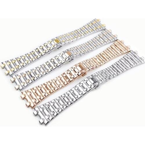 28.5mm stainless steel strap for Audemars Piguet ROYAL OAK OFFSHORE AP26470 AP26400 watch Band bracelet wristband replacement