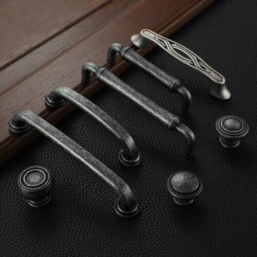 Retro Kitchen Door Handles Cabinet Door Vintage Handle Knobs Furniture Hardware Cupboard Antique Handles Cupboard Pulls 675