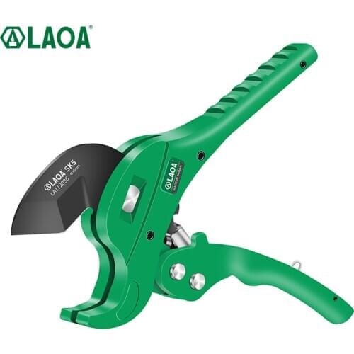 LAOA Pipe Cutter 36-42mm Pipe Scissors SK5 Material With Treatment Ratchet PVC/PE/VE Pipe Cutter Scissors
