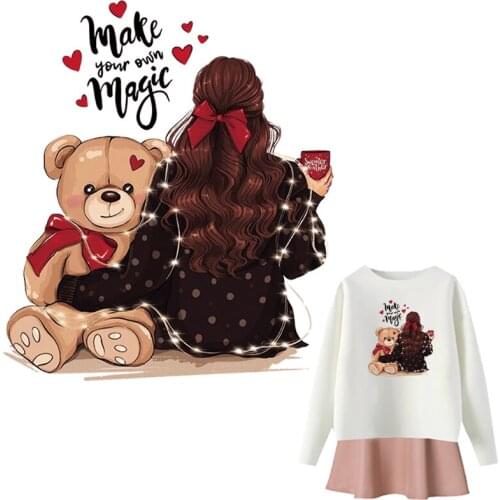Make Your Own Magic Patch For Clothes Stickers Heat Transfer Iron On Fashion Clothes Diy Iron On Patch For Woman T-Shirt