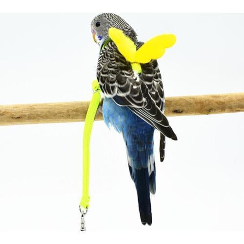 Pet Parrot Bird Harness And Leash Flying Rope Straps Outdoor Training Traction Rope For Budgerigar Cockatiel Small Birds
