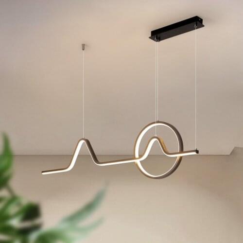 Modern Indoor Living Dining Room Pendant Light Restaurant Bar Chandelier Lamp Indoor Kitchen Decorations Simple Lighting Fixture