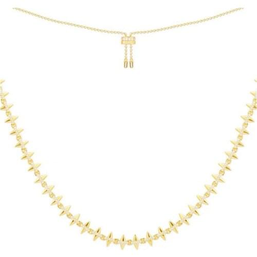 UMGODLY Luxury Brand High Quality Heart Wheat Ears Star Necklace Micro Cubic Zirconia Stones Women Fashion Jewelry New Arrival