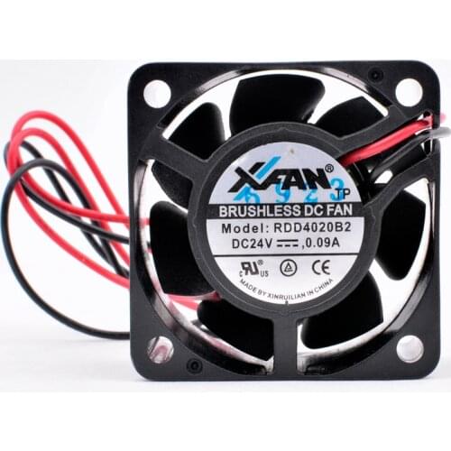 RDD4020B2 4cm 40mm fan 40x40x20mm DC24V 0.09A 2 wires Double ball bearings Cooling fan for inverter