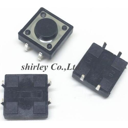 20PCS DIP-4P 12X12X5(h)MM Tactile Tact Push Button Micro Switch 12X12X5 Momentary 12*12*5HB