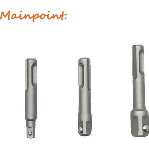 3Pcs 1/4" 3/8" 1/2" SDS Power Drill Bit Driver Socket Bar Wrench Adapter Extension Hex Electric Screwdriver Power Tools Set