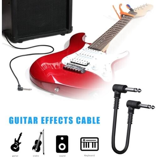6.35 Electric Guitar Bass Effect Pedal Cable 15cm Guitar Amplifier Patch Cord Musical Instruments Accessories