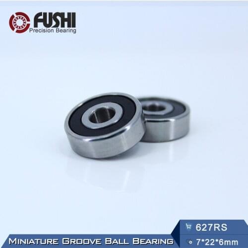 627RS Bearing ABEC-5 (10PCS) 7*22*7 mm Miniature Sealed 627-2RS Ball Bearings 627 2RS