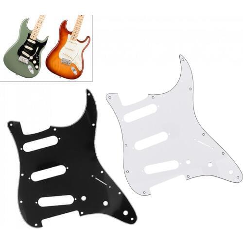 Guitar Pickguard Guitar Accessories 3Ply SSS PVC Electric Guitar Pickguard for FD ST Guitar