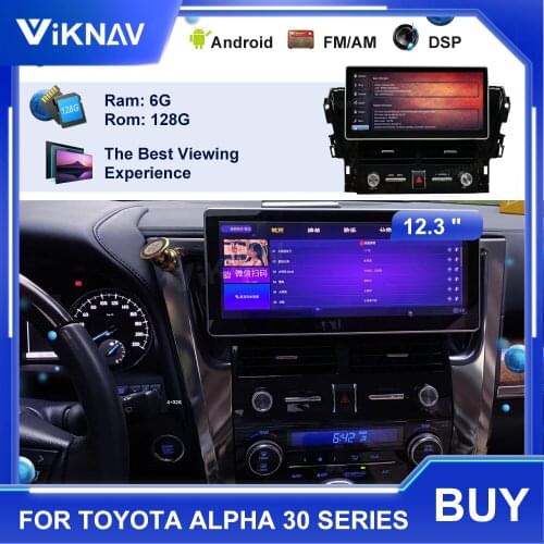 Android 10 Car Radio For Toyota Alpha 30 Series All in one Car Multimedia Player Stereo Receiver auto GPS navigation Head Unit