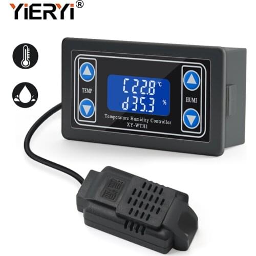 Yieryi LCD Digital Thermostat Hygrostat XY-WTH1Temperature Humidity Controller 6V-30V Heating and Cooling Control Regulator