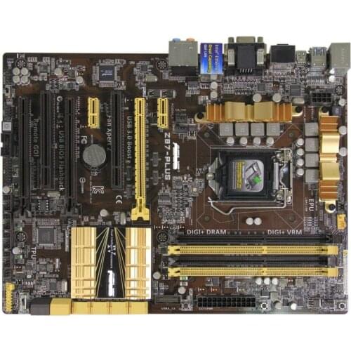ASUS Z87-PLUS desktop motherboard for intel LGA 1150 DDR3 For i3 i5 i7 cpu 32GB SATA3 USB2.0 USB3.0 mainboard boards