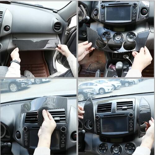 For Toyota Rav4 2006-2012 Car Interior Modification Parts Real Carbon Fiber (Soft) Scratch Resistant And Wear Resistant