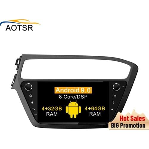 DSP Octa Core 4+64 Android 9.0 car gps dvd player for Hyundai I20 2018 GPS Navigation Car Auto Radio stereo Video wifi Head Unit