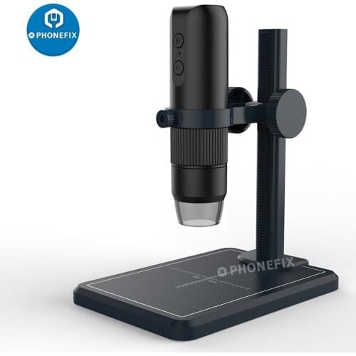 MS5 Wifi Electronic Microscope with 8 LED Lights Digital Display HD Magnifying Glass Photo Video Playback Auxiliary Teaching