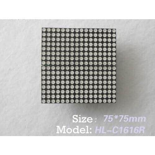 Φ3.75 dot matrix screen 16*16 dot matrix LED dot matrix led module single chip microcomputer