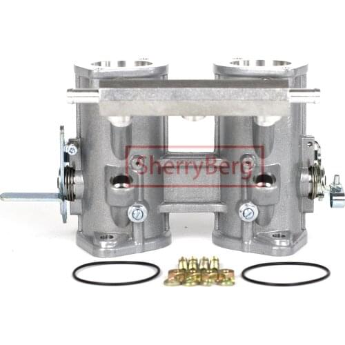 SherryBerg 40/42/45/48/50 DCOE Twin 40mm 42mm 45mm DCOE Throttle Bodies Body for Weber/EMPI/FAJS/Dellorto/Solex DCOE/DHLA Carb