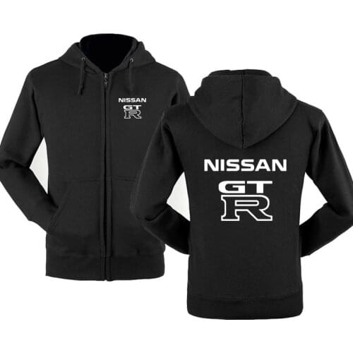 2021 Fashion GTR Car Logo Sweatshirt Hoodies Men Hoody Spring Autumn Fleece Cotton Zipper Jacket Hoodie Harajuku Male Clothing