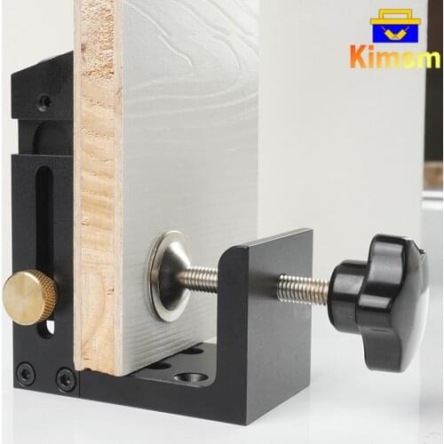9mm Woodworking Inclined Hole Doweling Jig Bed Cabinet Screw Hole Punch Aluminum Alloy Drill Guide Adjustable Pocket Hole Jig