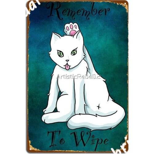 Remember To Wipe Metal Sign Club Home Funny Plaques Club Bar Tin Sign Poster