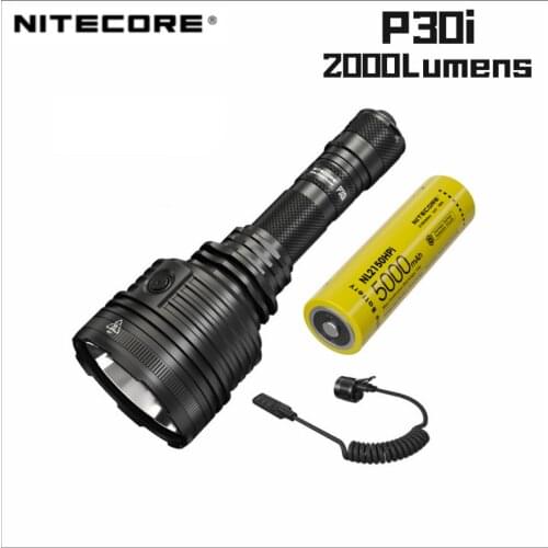 NITECORE P30i Flashlight 2000LMS Rechargeable CREE XHP35 HI LED Hard Light Spootlight With 5000mAH Battey Trcoh Lantern
