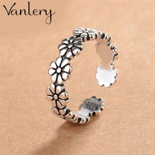 Personality Exaggerated Gothic Flower Rings For Women Charm Engagement Jewelry Girls Open Finger Knuckle Rings