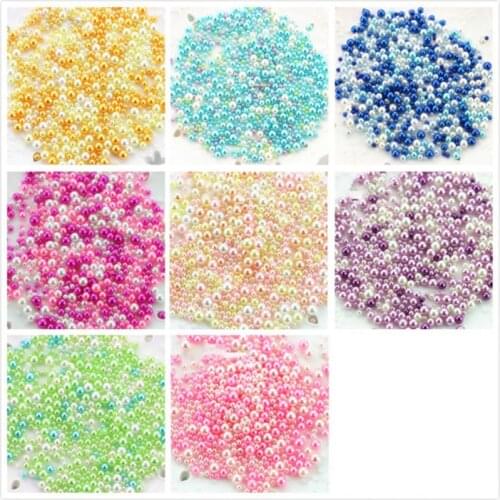 About 500 Pcs 8 Color Crystal Epoxy Pearl Filling for Necklace Bracelet Jewelry Makeing Craft Accessories