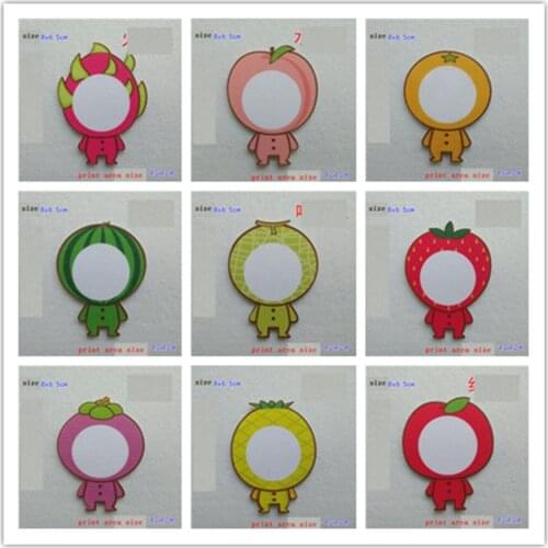 Patch for DIY heat transfer printing Fruits patch for sublimation with glue can Hand-painted graffiti