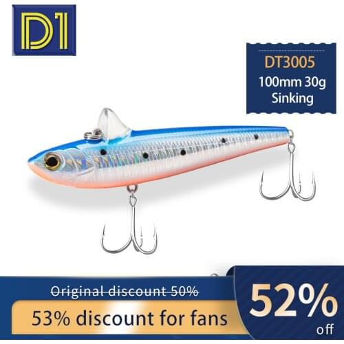 D1 Winter Vibration Sinking Rolling bait 2020 fishing lure 100mm 30g Bionic VIB Swim Hard bait Fishing Gear tackle