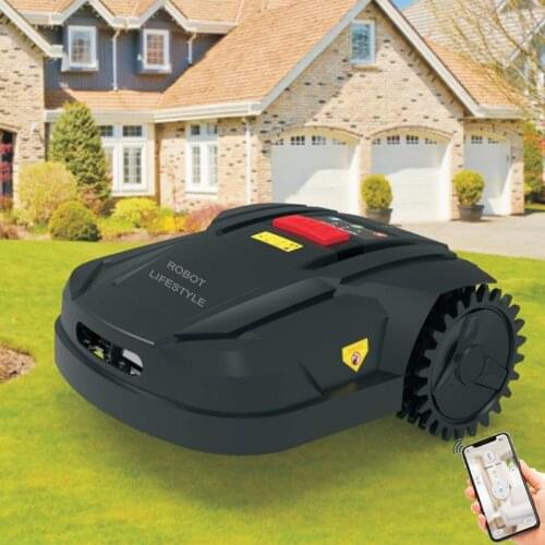 Robot Lawn Mower H750T with WIFI APP,Gyroscope Navigation,Water-proofed charger,Subarea+Range Function