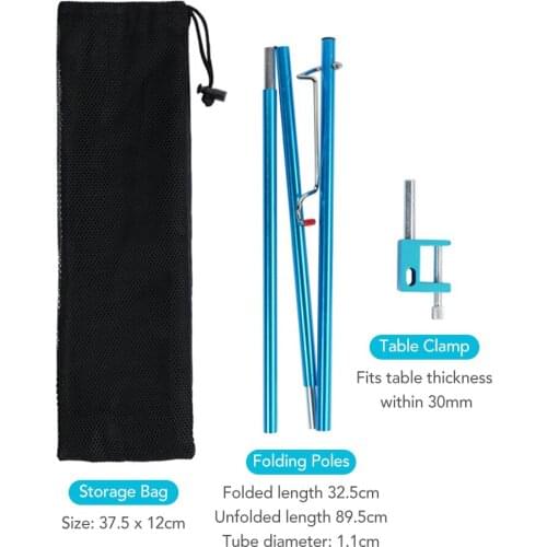 Collapsible Lantern Stand Pole Lightweight Portable Outdoor Camping Fishing Lamp Hook Rack Lantern Stand Alloy Pole Rack