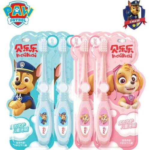 Paw Patrol Anime Cartoon Chase Toothbrush Kids Soft Silicone Training Baby Children Teeth Deep Cleaning Boy Girl Tooth Brush