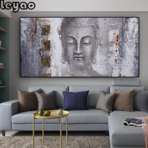 100% Full Square drill 5D DIY Diamond painting Abstract Zen Lord Buddha Embroidery Mosaic Cross Stitch Rhinestones arts