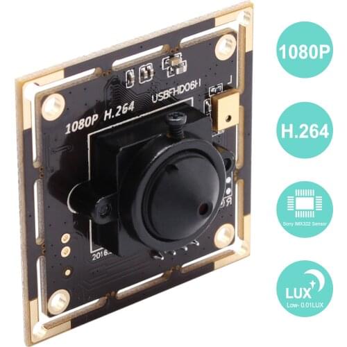 2.0 Megapixel 1080P Full HD SONY IMX322 CMOS Low Light Industrial Machine Vision Camera h.264 camera module for Robotic Vision