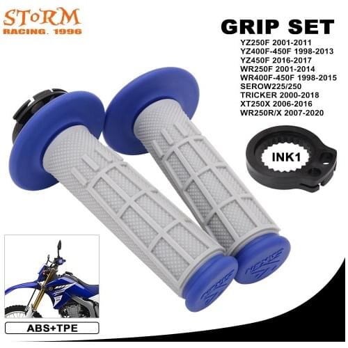 2020 For Yamaha YZ250F WR250F 400F 450F SEROW225 TRICKER XT250X WR250R 250X Handlebar Lock-on Grips Handle Bar Left Right Grips