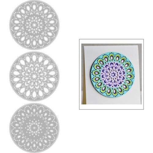 2020 New Circle Background Layering Metal Cutting Dies For DIY Cut Embossing Making Layered Card Paper and Scrapbooking NO Stamp