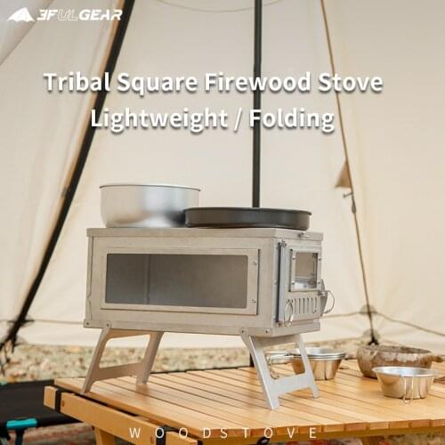 3F UL GEAR Wood Stove Outdoor Ultralight 304 Stainless Multipurpose Camping Tent Heating Stove Outdoor Survival portable warm