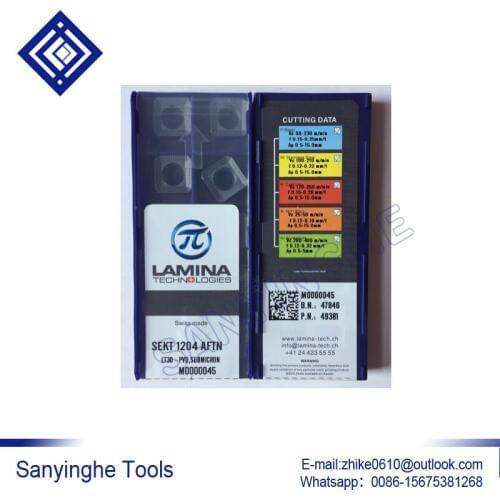 Free shipping high quality 50pcs/lots SEKT1204 AFTN LT30 cnc carbide turning inserts