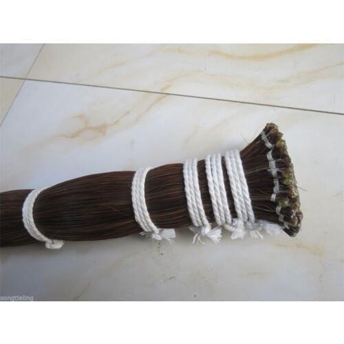 500g 80-85cm brown color natural Mongolia horsetail violin bow hair