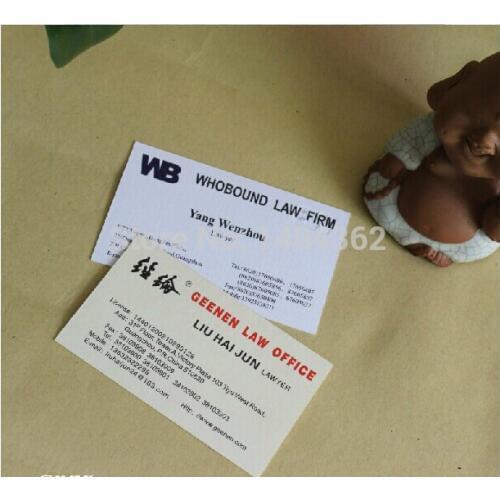 500pcs/lot special paper color rwo sides, Exquisite business cards printing Free design NO.1003