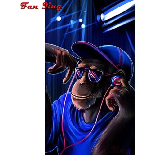 5d diy diamond painting modern art orangutan diamond embroidery cross stitch rhinestone mosaic picture home decoration