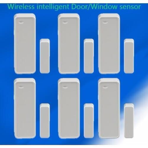 6pcs/lot 433MHZ Wireless Door window magnet contact sensor for smart home burglar alarm system