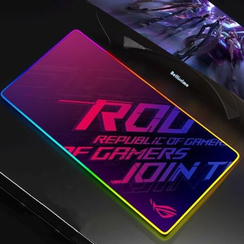 Asus Rog Pc Accessories XXL Rgb Led Mouse Pad Gaming Play Mats Gaming Setup Mesa Gamer Backlit Mat Republic of Gamers Mouse Mat