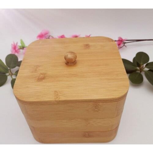 Bamboo Square Storage Box 1PC