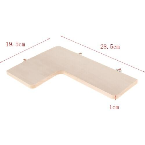 Parrot Wooden Platform Stand Rack Toy Hamster Perches For Bird