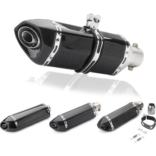 Motorcycle Exhaust Pipe Escape Moto Muffler with DB Killer For NC750X CBR300 Ninja400 Z900 GSX750R R1 R6