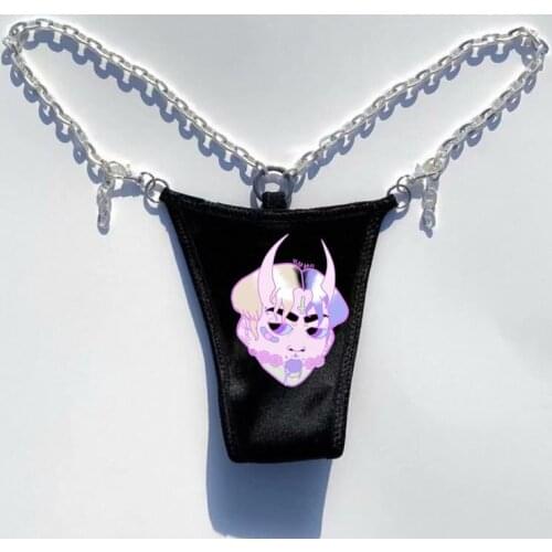 Gothic Panties Punk Panties Dark Panties Hiphop Panties rap Panties 1of1 Panties Sexy panties Cute panties Iron chain Panties