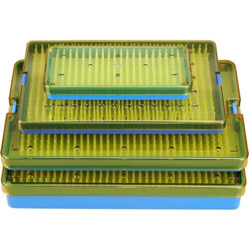 Surgical Autoclavable box Surgery tool Autoclave ophthalmic micro plastic HTHP Silicone pad Disinfection box instrument