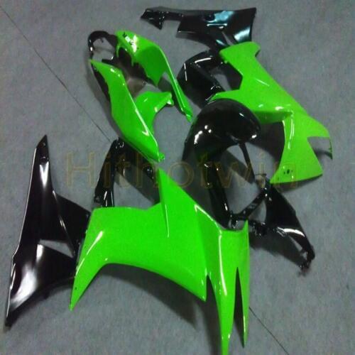 Custom motorcycle cowl for ZX-10R 2008-2010 2009 motor Fairings Injection mold green black